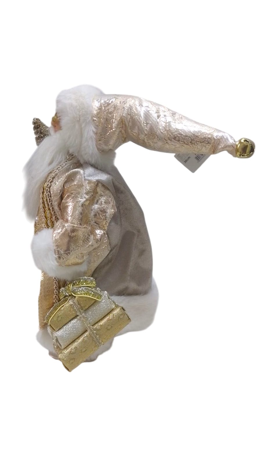 PAPEI NOEL DOURADO 30CM LUXO